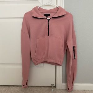 PLT zip front sweater